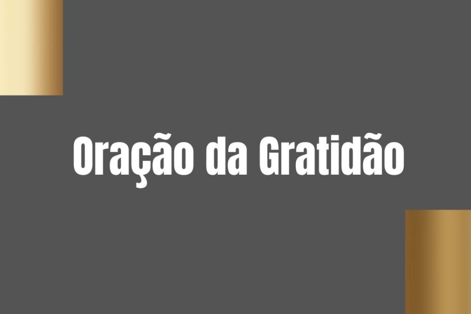 Oração da Gratidão